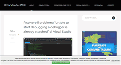 Desktop Screenshot of ilfondodelweb.it